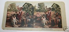 Rare ORIGINAL Antique 1900`s Hindu Fakirs India Stereoview Photo Tribe Hinduism  picture