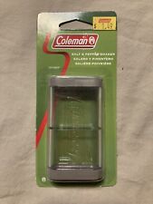 Coleman Salt and Pepper Shaker Spill Moisture Proof Camping Backpacking NOS picture