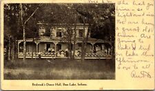 1906 Postcard Brabrook's Dance Hall Bass Lake Indiana Knox Cottage Grove picture