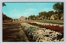 Lubbock TX-Texas, Entrance Marker, Texas Tech University, Vintage Postcard picture