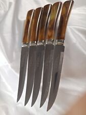 Vintage Forever Sharp W. Richardson Knives Set of 5 Sheffield, England Bakelite picture
