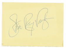 Stevie Ray Vaughan autograph on yellow card picture
