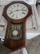 Elgin Battery Quartz Westminster Chime Pendulum Clock Working W/ Instructions VG picture