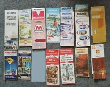 Vintage 1960’s 1970's Gas Station Road Map Lot of 26 Enco Gulf Shell Marathon picture
