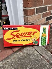 c. 1959 Squirt Soda Metal Advertising Sign picture