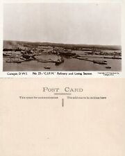 CURACAO D.W.I. C.I.P.M. REFINERY LIVING SECTION VINTAGE REAL PHOTO POSTCARD RPPC picture