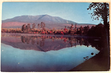 Mt. Katahdin Togue Pond Reflection Maine ME Appalachian Trail c1970 Postcard picture