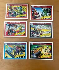 marvel cards 1990 Famous Battles 6 Cards picture