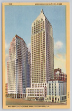 Postcard Koppers and Gulf buildings, Pittsburgh Pennsylvania picture