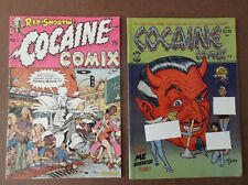COCAINE COMIX 1 AND 3 CLASSIC DEVIL COVER LAST GASP UNDERGROUND VERY NICE picture