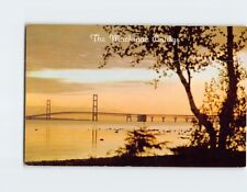 Postcard The Mackinac Bridge Michigan USA picture