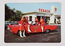 1968 Texaco Oil and Gas Station Pocket Calendar w/ Women Firefighters Vintage picture