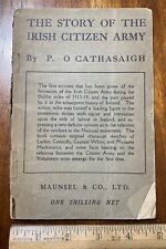 Antique softcover book Story of the Irish Citizen Army Cathasaigh Dublin Strike picture