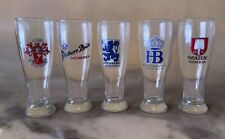 10 Inch Tall .5L (16.9oz) German Beer Glassess - 5 to choose from picture
