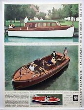 1937 Chris Craft Boats Cruisers Runabout Sportsman Print Ad Poster Algonac MI picture
