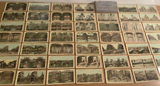 Lot Set of Vintage Antique 48 photocolortype JAPAN and RUSSIAN w BOX Military picture