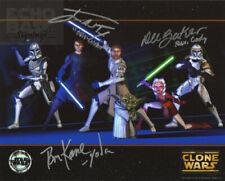 Star Wars TCW Cast (Clones / Obi-Wan Kenobi / Yoda) Autograph OPX 8x10 Signed picture