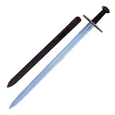 Medieval European Functional Full Tang Knightly Arming Sword with Scabbard picture