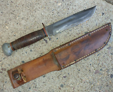 US WW2 Fighting Knife PAL RH36 Red Spacer w/ Original Sheath picture