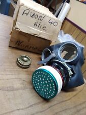 Vtg Avon #40 Rubber Gas Mask w/Filter Military Army Collectibles War picture