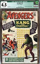 AVENGERS #8 CGC 4.5 1ST APP. OF KANG THE CONQUEROR MARVEL 1964(green label) 😏 picture