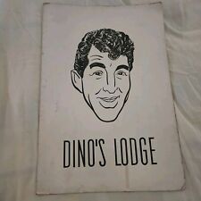 Dean Martin's Dino's Lodge  *Original* 1959 - Vintage Restaurant Menu collectors picture
