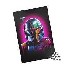 The Mandalorian Star Wars Iconic Characters Puzzle - ArtGraf Neon Edition Star W picture