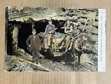 Postcard Pottsville PA Pennsylvania Coal Mining Mine Tunnel Entrance Horse Cart picture