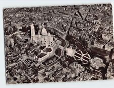 Postcard Aerial View Le Sacre Cour Paris France picture