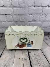 Vintage Decorative Wood Box 6” Tall picture