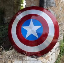 Marvels Avengers Legend Captain America Full Size Shield Metal with Leather strp picture