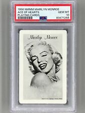 1956 NMMM Marilyn Monroe Playing Card PSA 10 - Ace of Hearts Pop 9 Pop Culture picture