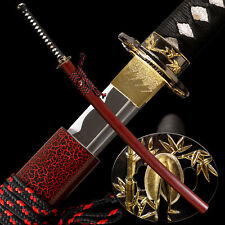 Handmade 1095 Carbon Steel Japanese Samurai Katana Sword sharp Blade Full Tang picture