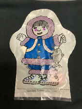 Rare Vintage Alaska Airlines Plastic hand puppet and child activity bag unopened picture