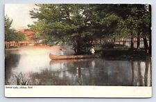 Postcard Sunset Lake Asbury Park New Jersey NJ picture
