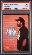 1991 Premium Rap Pack Ice Cube #47 Base Set Rookie RC Hip Hop Rap Music PSA 9 picture