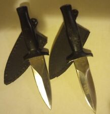 Two Vintage RAIDER (2) Sm. Boot Knives Combat Daggers From Taiwan, 3.25