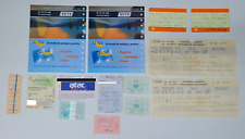 15 Travel tickets - USA, UK, Bulgaria, Germany, Spain, Ukraine bus, train, metro picture