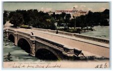 1924 Goat Island Bridge Niagara Falls Ontario Canada CA Posted Vintage Postcard picture