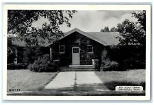 c1940's Boy Scout Cabin Exterior Greensburg Kansas KS Unposted Trees Postcard picture