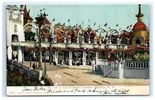 Vintage Postcard Coney Island New York Luna Park Restaurant George Hall 1904 picture