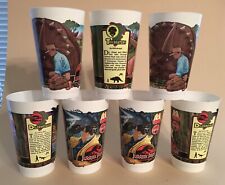 7 Jurassic Park McDonald's Dinosaur Collector Cups (Four JP3 and Three JP4) Mint picture