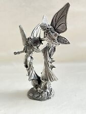 Gallo Pewter Starburst Fairies By R.Ridolfi W/ A Swarovski Clear Crystal, Signed picture