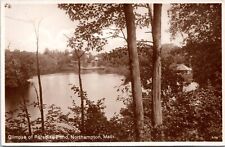 RPPC - Paradise Pond, Northampton, Massachusetts- Photo Postcard- Smith College picture