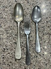 Vintage U.S. USN Navy, MD USA, US, Stainless steel WWll Cutlery Lot. Spoons Fork picture