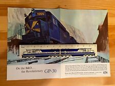NOS EMD Electro Motive General Motors Locomotives GP-30 B&O Railroad Ad 1963 picture