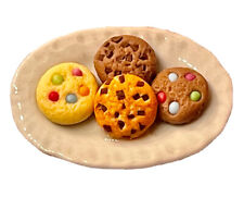 3D Food Drink Cookie Fridge Magnet Lot 👻🧲 (1) Plate of Assorted Cookies picture