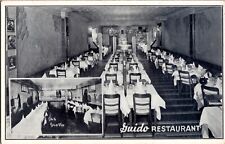 NEW YORK CITY NEW YORK NY The Guido Restaurant Interior Dining Vintage Postcard picture