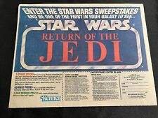 #16 KENNER TOYS Sunday Comics Section Ad 1983 STAR WARS RETURN OF THE JEDI picture