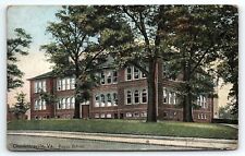 c1910 CHARLOTTESVILLE VIRGINIA PUBLIC SCHOOL STREET VIEW POSTCARD P2757 picture